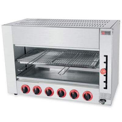 Tableau de cuisine commerciale à rayons infrarouges Salamandre au gaz Four avec corps en acier inoxydable