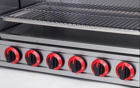 Tableau de cuisine commerciale à rayons infrarouges Salamandre au gaz Four avec corps en acier inoxydable