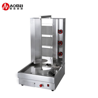 Tabletop Turquie Doner Kebab Fabrication de poulet à gaz Shawarma Machine à haute productivité
