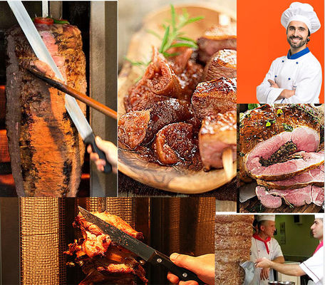 Tabletop Turquie Doner Kebab Fabrication de poulet à gaz Shawarma Machine à haute productivité