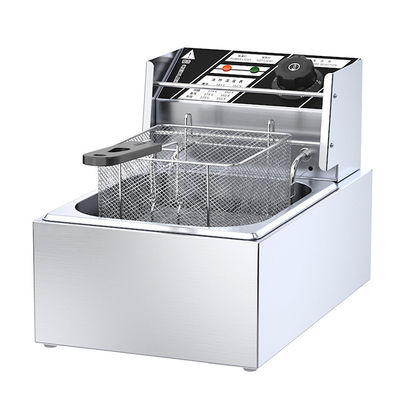 Méthode de chauffage Tube de chauffage électrique 6L 1 réservoir friteuse avec paniers