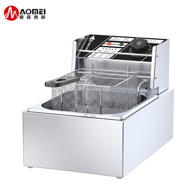 Méthode de chauffage Tube de chauffage électrique 6L 1 réservoir friteuse avec paniers