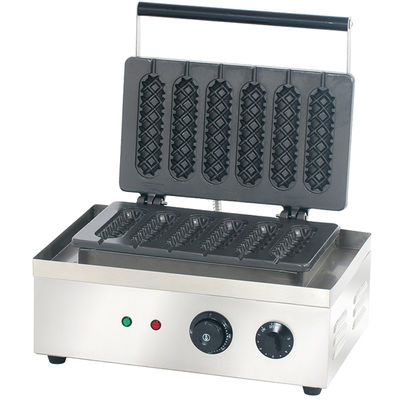 Fabricant de gaufres à base de maïs électrique avec 6 bâtons 400x264x230mm