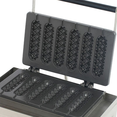 Fabricant de gaufres à base de maïs électrique avec 6 bâtons 400x264x230mm