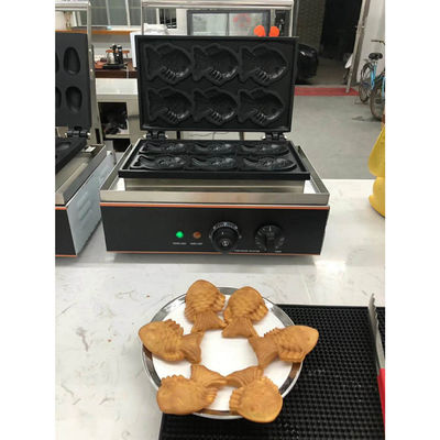 Fabricant de gaufres électriques à 6 pièces, parfait pour une machine à collations.
