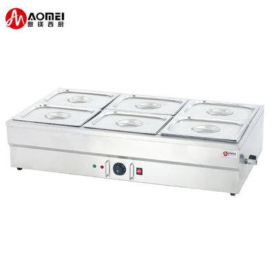 Appareils de cuisine commerciaux en acier inoxydable Chauffe-piscine à soupe électrique à cinq assiettes