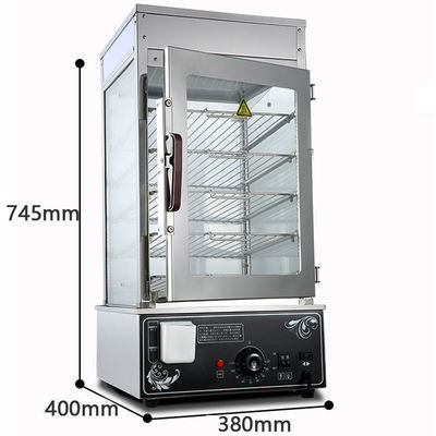 Fonction d'économie d'énergie Tableau électrique affichage alimentaire chauffant Dimsum machine à vapeur