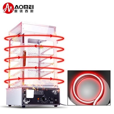 Fonction d'économie d'énergie Tableau électrique affichage alimentaire chauffant Dimsum machine à vapeur