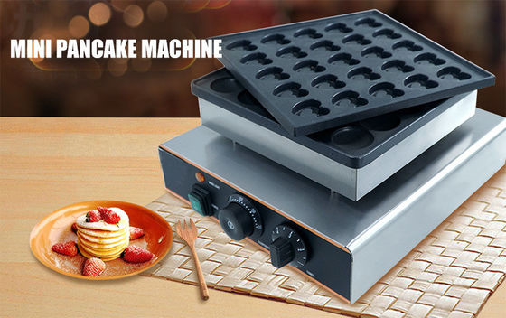 50-300C Pancake Machine 25 Poffertjes en forme ronde avec le Dorayaki en acier inoxydable