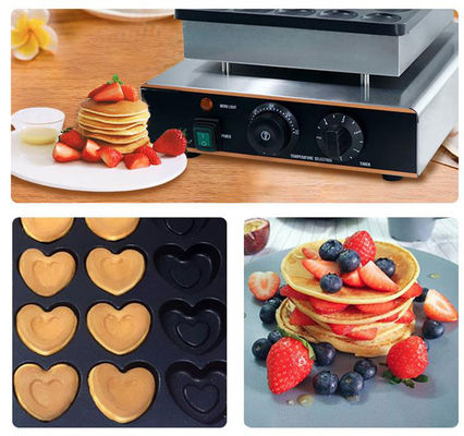 50-300C Pancake Machine 25 Poffertjes en forme ronde avec le Dorayaki en acier inoxydable