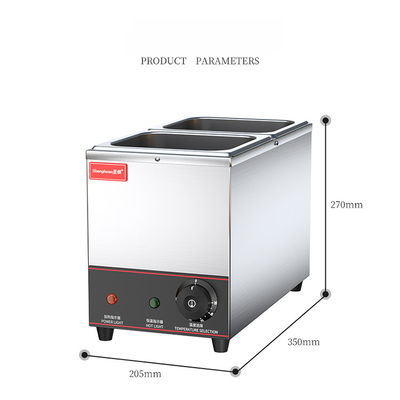 6.5kg Capacité multi-fonctionnelle machine de trempage de chocolat en acier inoxydable avec 2 réservoirs