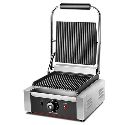 22x22 Panini Grill électrique en acier inoxydable à contact unique