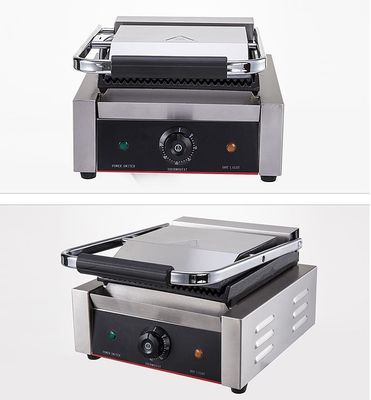 22x22 Panini Grill électrique en acier inoxydable à contact unique