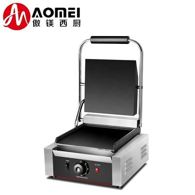 Grille à pression électrique antiadhésif Grille à gril plat complet pour les sandwichs grillés commerciaux