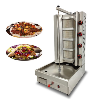 Appareils commerciaux de cuisine brûleur à gaz machine à kebab Shawarma pour les magasins de boissons alimentaires