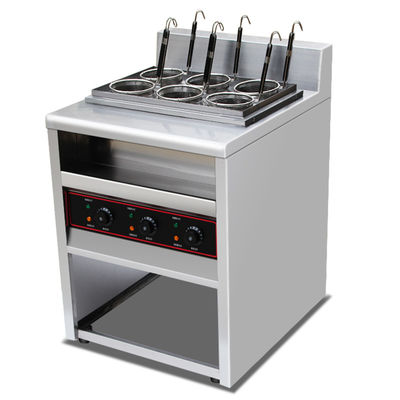 Équipement mécanique de cuisine Autonomie 6 paniers Cuisinière électrique à pâtes Logo personnalisé