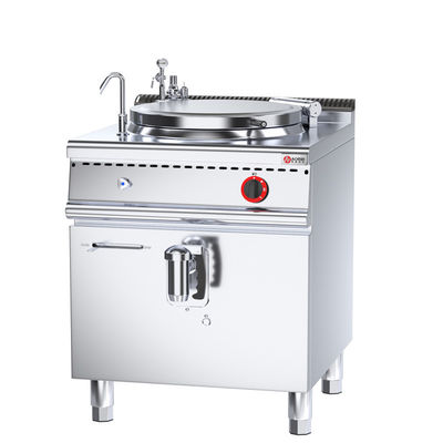 Panneau de cuisson à gaz incliné en acier inoxydable verticale de 80 L/panneau à brasser pour cuisine commerciale