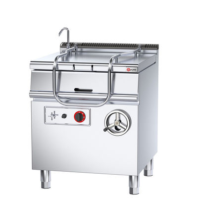 Panneau de cuisson à gaz incliné en acier inoxydable verticale de 80 L/panneau à brasser pour cuisine commerciale