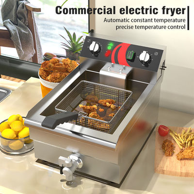 Friteuse industrielle de 13 litres de capacité pour les chips et le poulet