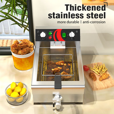 Friteuse industrielle de 13 litres de capacité pour les chips et le poulet