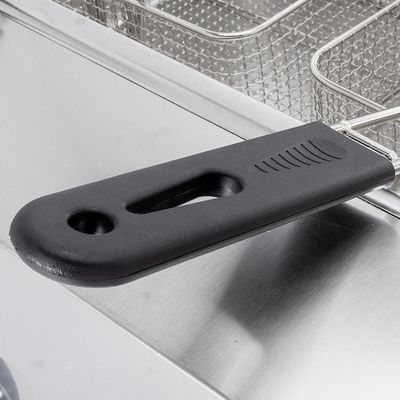 Friteuse à gaz en acier inoxydable commerciale 6L 6L avec 2 paniers de poulet frit