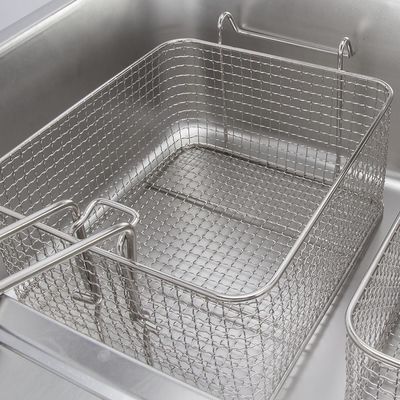 Friteuse à gaz en acier inoxydable commerciale 6L 6L avec 2 paniers de poulet frit