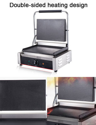 Design de porte de gril en acier inoxydable à cuisson double face à contact 220V