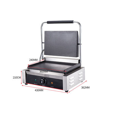 Design de porte de gril en acier inoxydable à cuisson double face à contact 220V