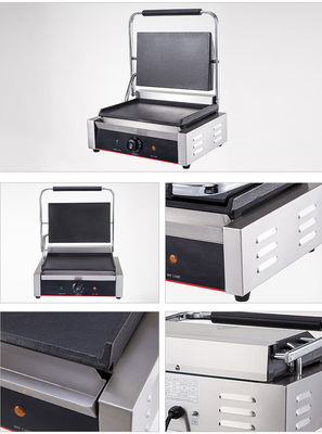 Design de porte de gril en acier inoxydable à cuisson double face à contact 220V