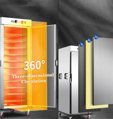 Outils de cuisine pratiques et polyvalents Chariots chauffants alimentaires mobiles de 2620W
