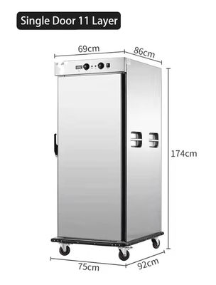 120 mm hauteur de couche en acier inoxydable