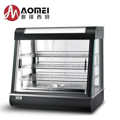 Commercial Kitchen Hot Food Display Merchandiser avec porte coulissante et capacité de 28 kg