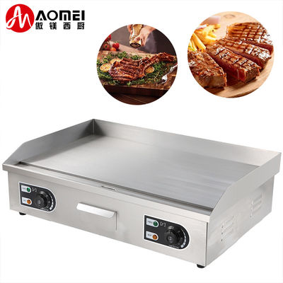 Équipement de cuisine d'hôtel de restaurant en acier inoxydable Tableau électrique Grill plat