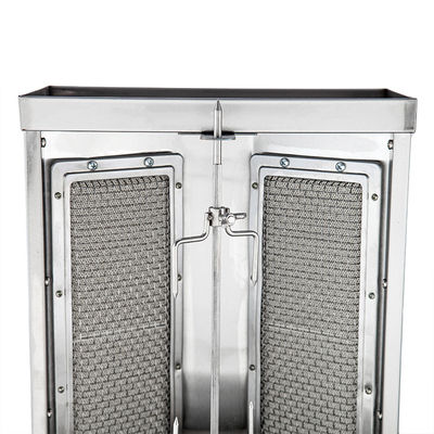 2 brûleurs de gaz commercial utilisé rotatif Mini Shawarma Doner Kebab Grill Machine pour GPL / GNL