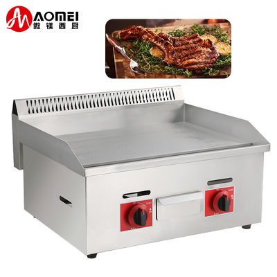 728*400*8mm Taille de la plaque de grillage Poêle à gaz à griller pour GPL/GNL dans les équipements de cuisine commerciaux