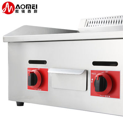 728*400*8mm Taille de la plaque de grillage Poêle à gaz à griller pour GPL/GNL dans les équipements de cuisine commerciaux