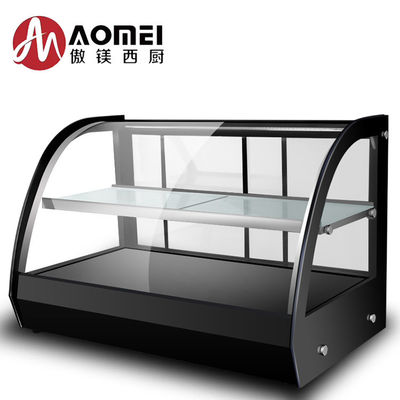 500W Cuisine commerciale en acier inoxydable Appareil d'affichage chauffant les aliments et affichage des aliments chauds