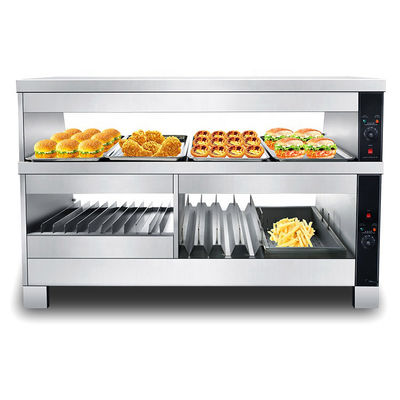Conception de restaurant Compteur d'affichage de chauffage alimentaire multifonctionnel avec une température de 30 à 85 °C