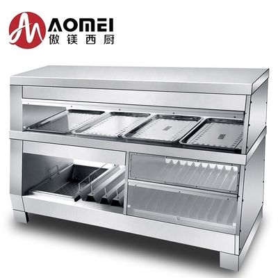 Conception de restaurant Compteur d'affichage de chauffage alimentaire multifonctionnel avec une température de 30 à 85 °C