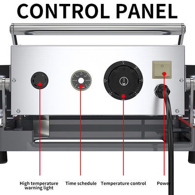 22 kg Capacité 2 couches Hamburger Bun Toaster Machine avec plaque de chauffage Taille 440 * 320mm