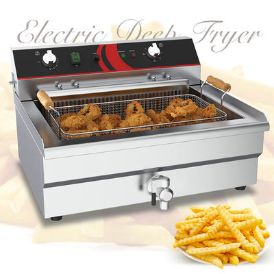 TEF-201 20 l Cube électrique en acier inoxydable friteuse à fond unique pour restaurant