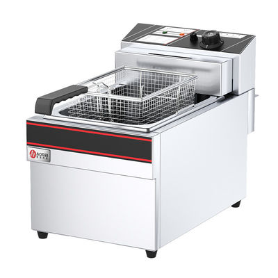Friteuse en acier inoxydable de 13 litres de capacité