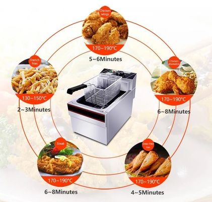 Friteuse électrique pour les frites de restaurant Chips friteuse Poulet Kfc Chips de pomme de terre