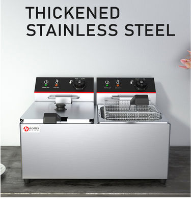 Friture électrique à double réservoir 6L 6L avec puissance 5000w et conception conviviale
