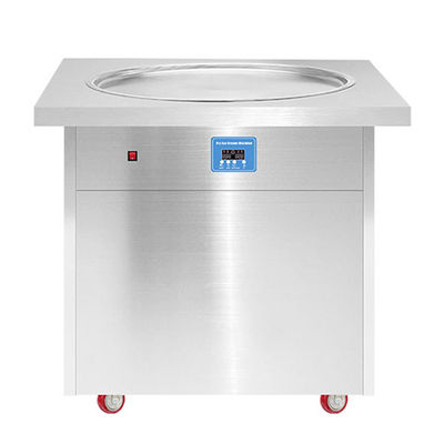 La machine à rouleaux de crème glacée à la poêle unique de 60 kg a été approuvée pour les besoins du client