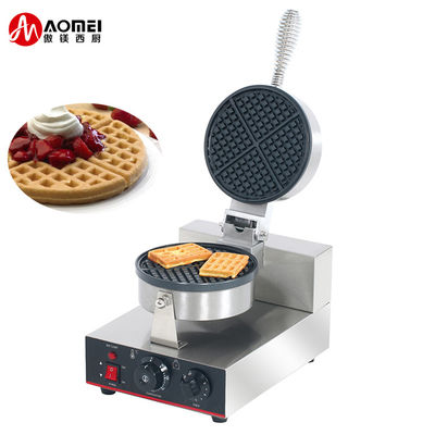 Fabricant de crêpes à la gaufre belge à tête unique automatique rotative commerciale avec 1200W de puissance