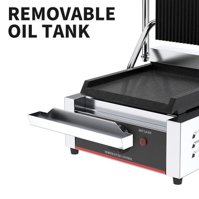 Grill électrique argenté blanc pour les sandwichs parfaitement grillés