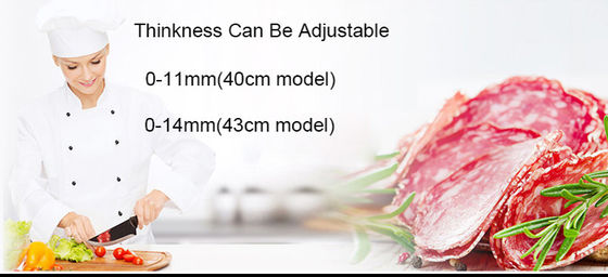 Coupeuse automatique de viande en acier inoxydable de 300 mm pour cuisine commerciale