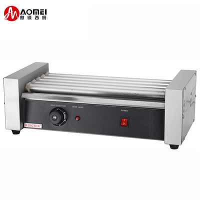 9 Roller Hot Dog Grill Maker pour le commerce de détail de la machine de collation commodité et l'efficacité