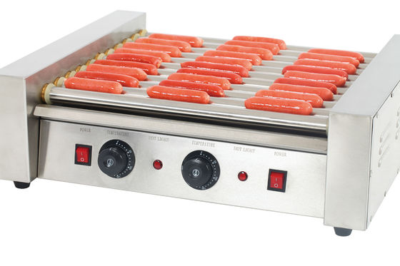 9 Roller Hot Dog Grill Maker pour le commerce de détail de la machine de collation commodité et l'efficacité